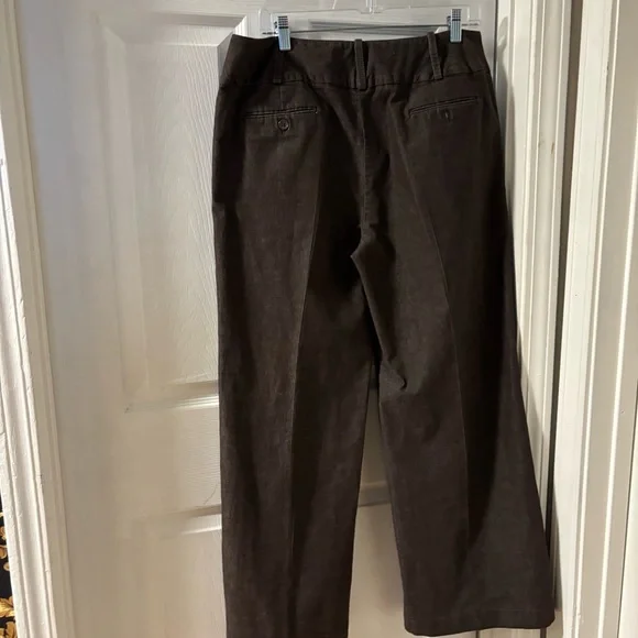 Y2K New Directions Wide Leg Flare  Brown Denim Jeans Size 14 - Picture 2 of 10